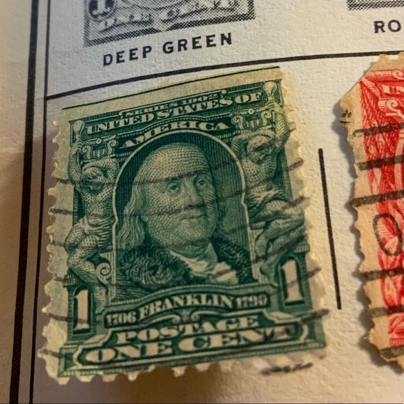 RARE 1902 US postage Franklin stamp - Picture 3 of 5